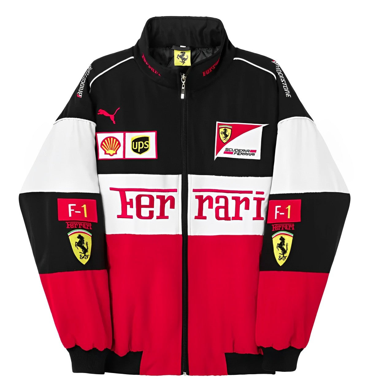 Retro F1 Racing Jacket - White