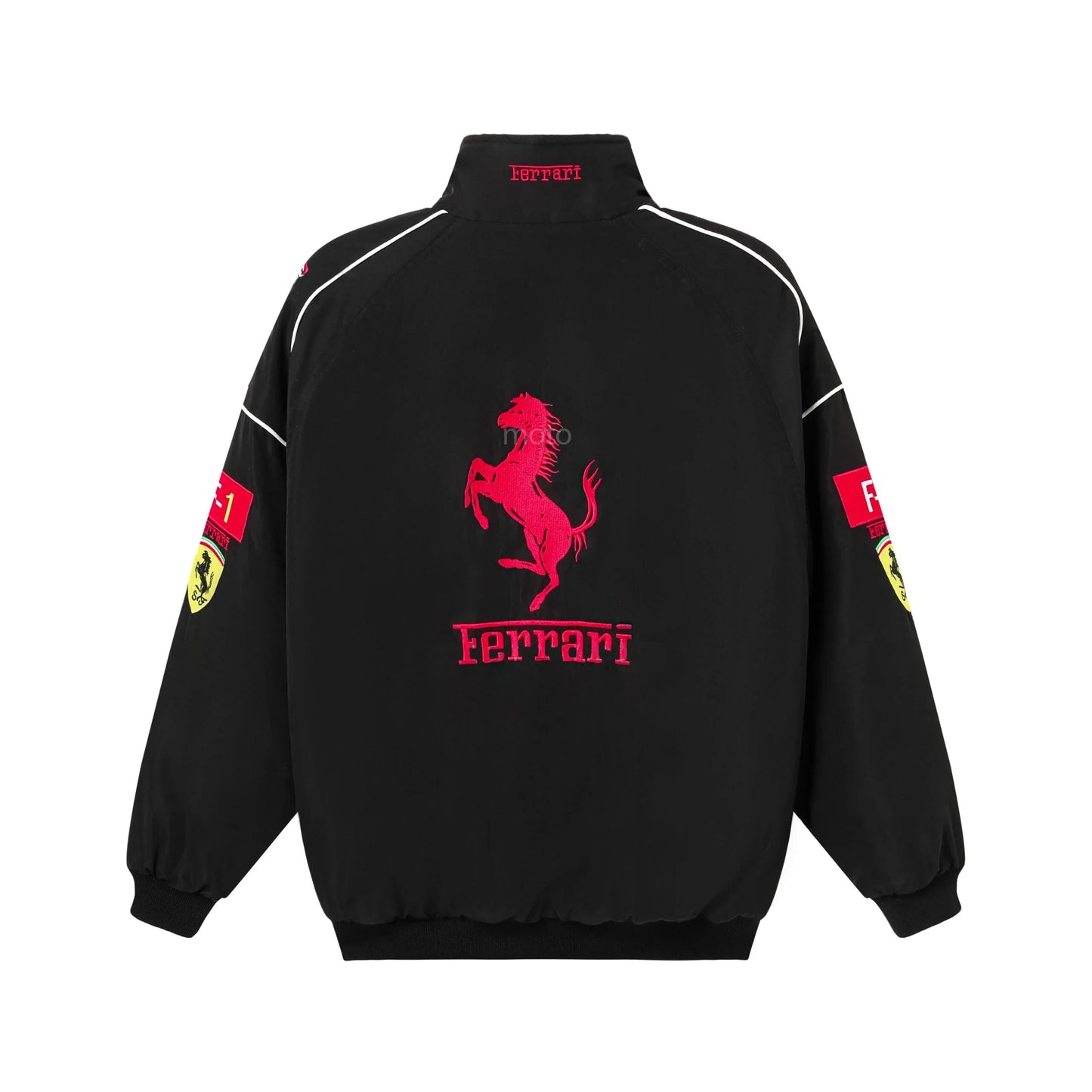 Retro F1 Racing Jacket - Black