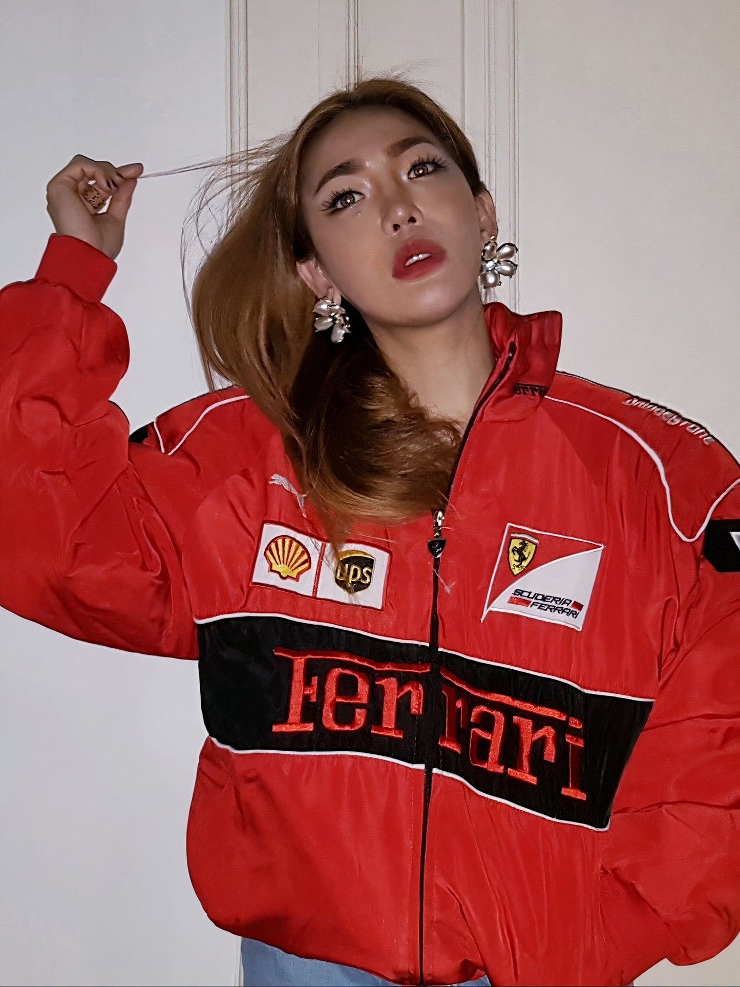 Retro F1 Racing Jacket - Red