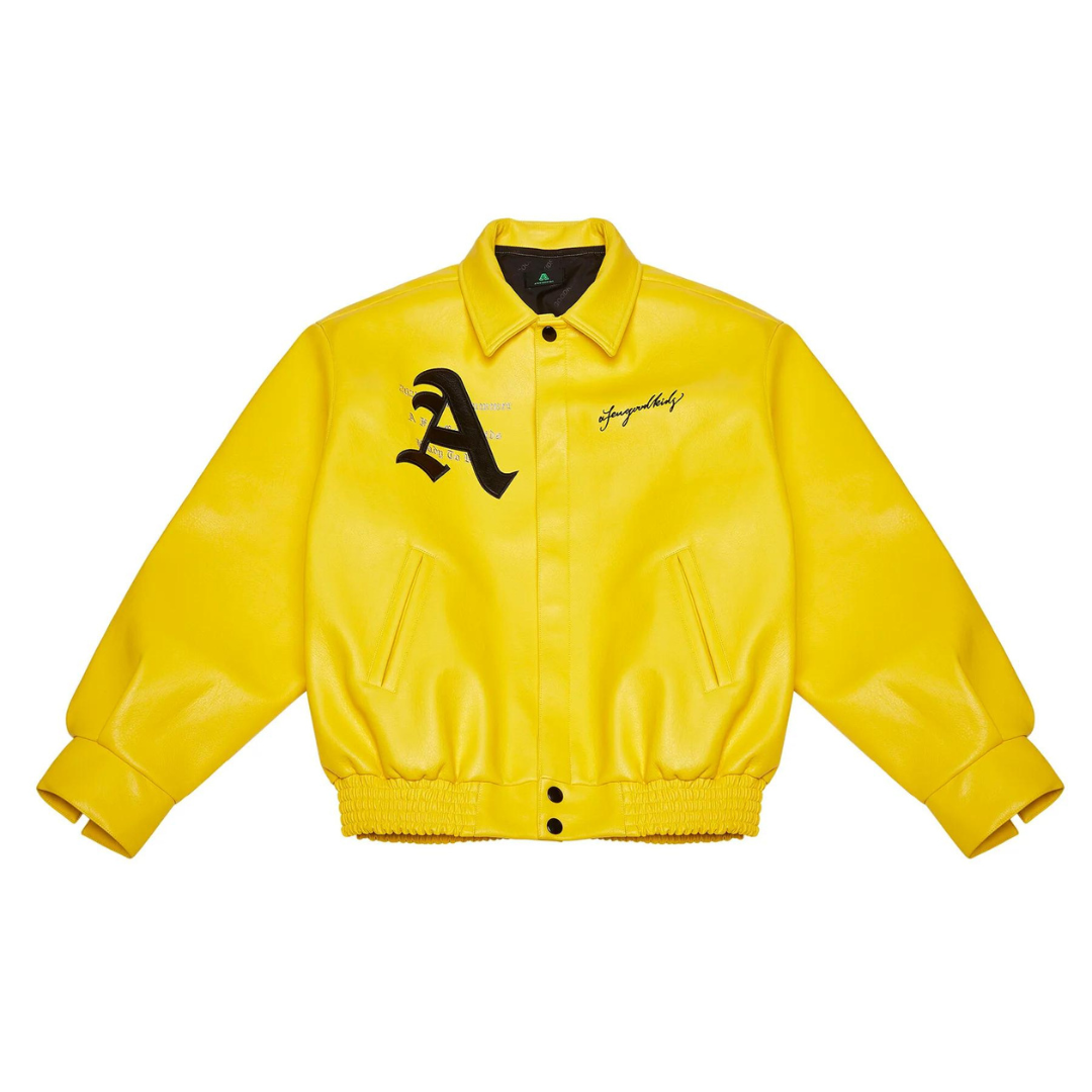 A FEW GOOD KIDS Yellow Leather Jacket – HYPCOURT