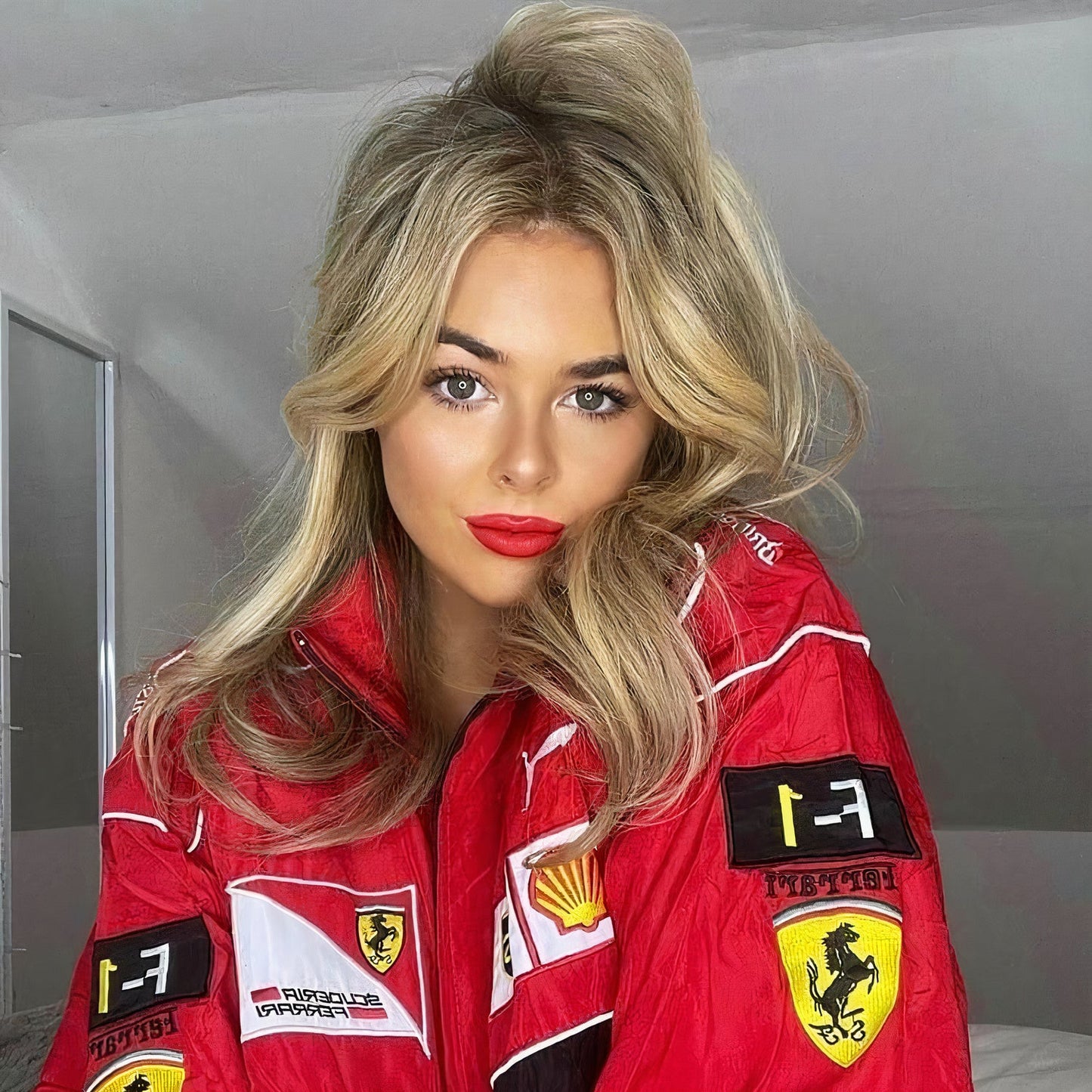 Retro F1 Racing Jacket - Red
