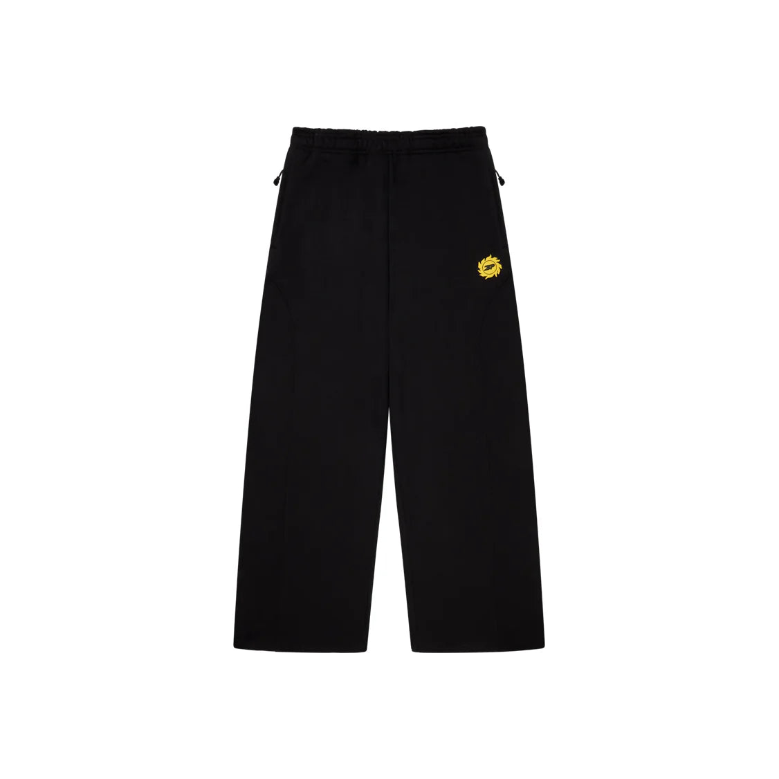 Broken Planet Cosmic Speed Wide-Leg Sweatpants Midnight Black