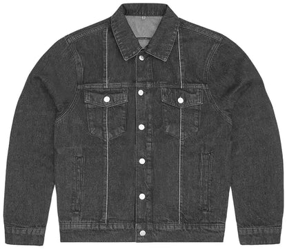 Corteiz C-Star Stitch-Down Denim Jacket 'Black'