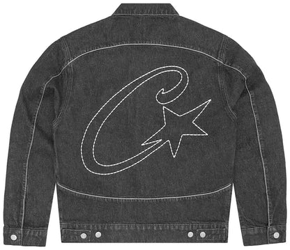 Corteiz C-Star Stitch-Down Denim Jacket 'Black'