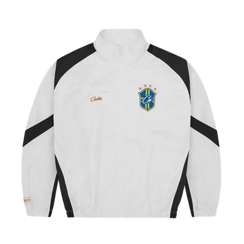 Corteiz Olympic Shuku Brasil Jacket White/Black