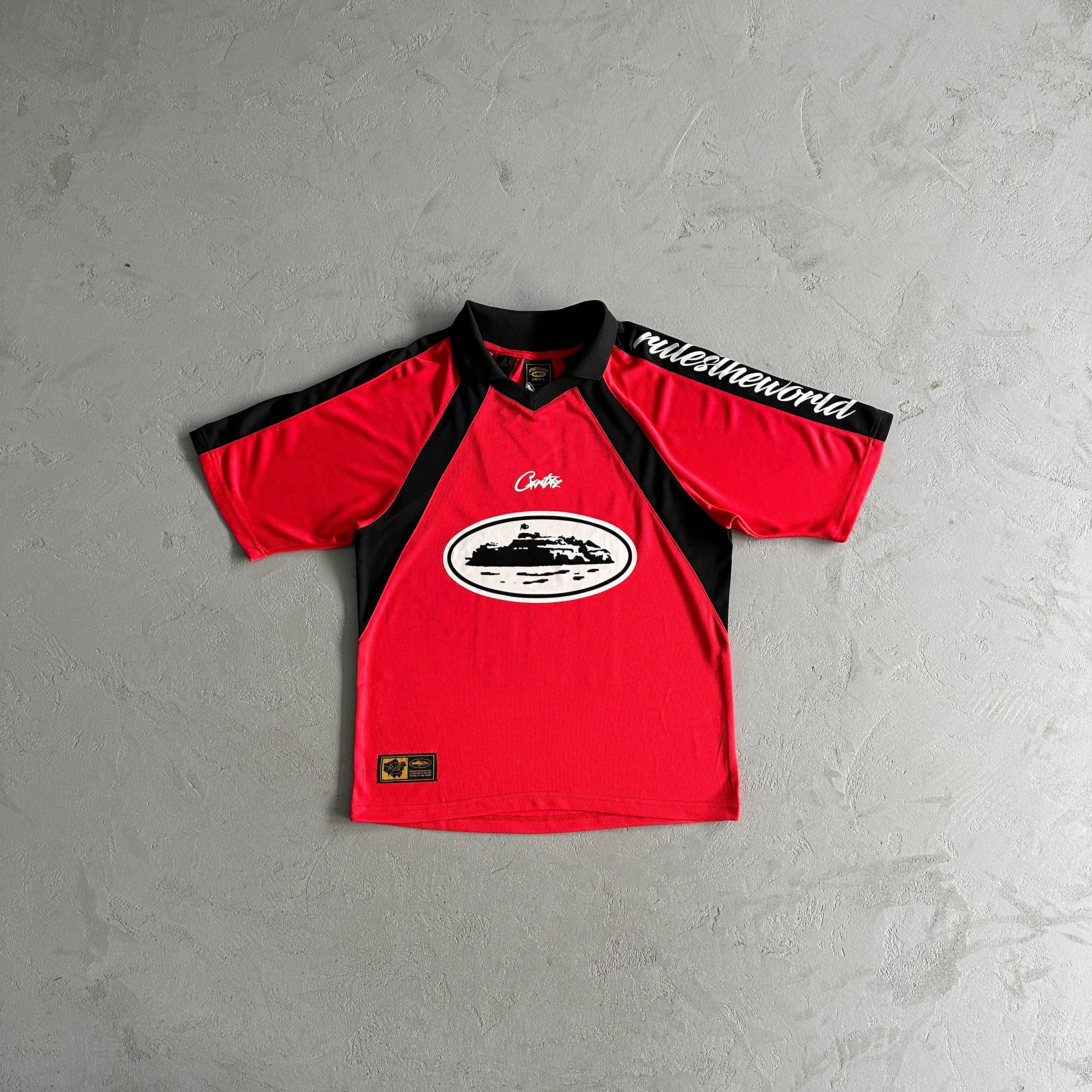 Corteiz Alcatraz Football Jersey - Red