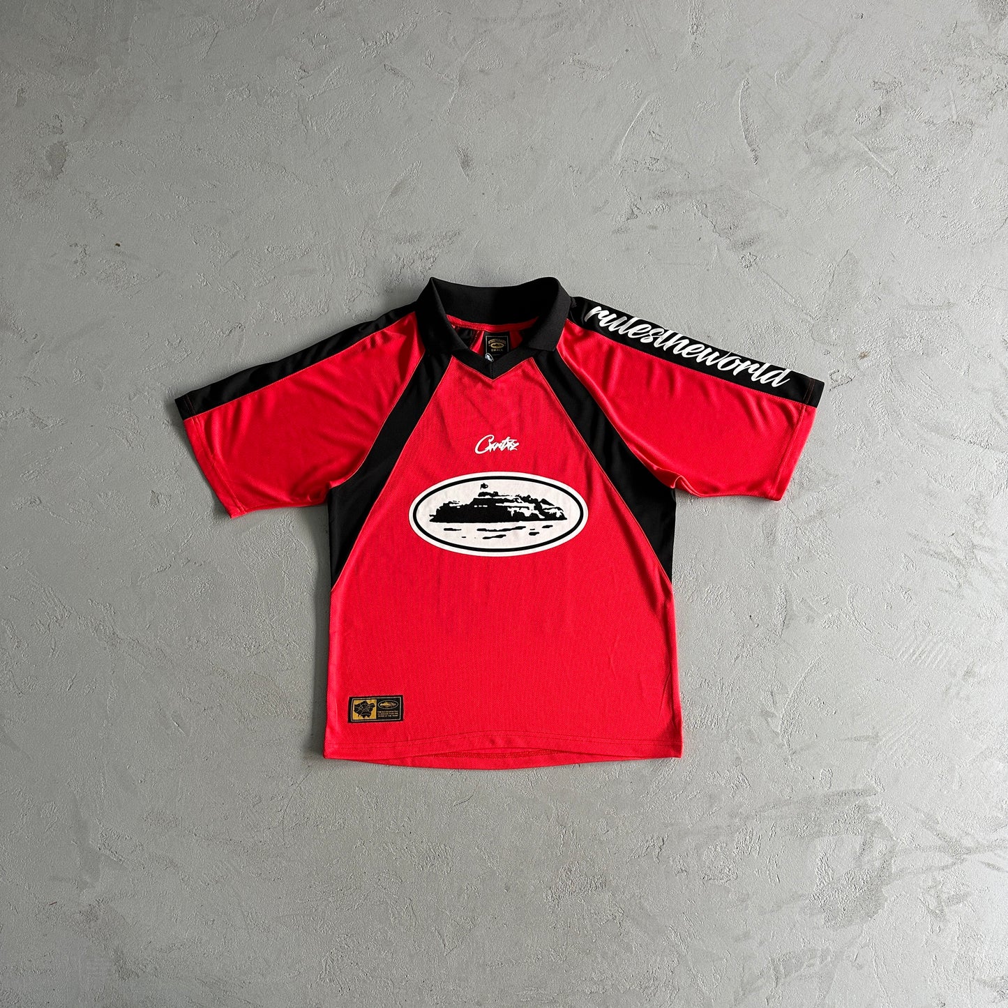 Corteiz Alcatraz Football Jersey 'Red'