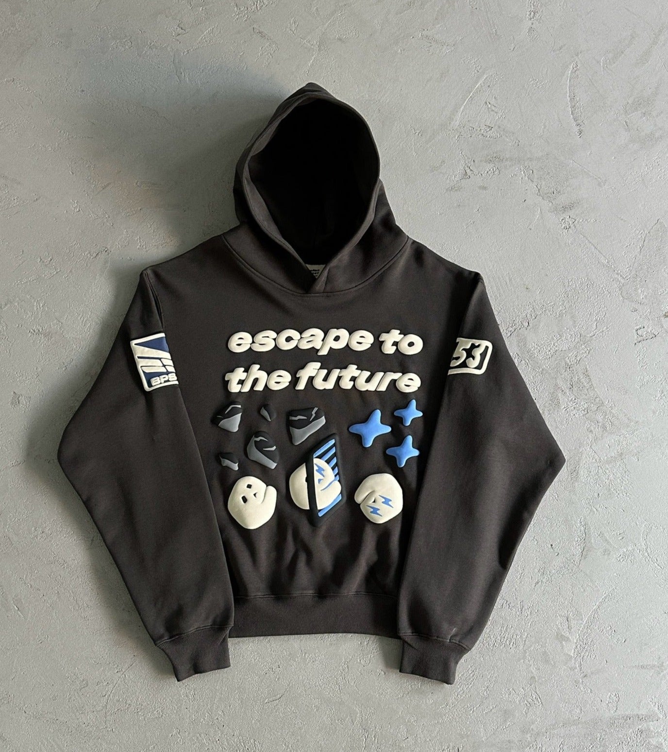 BROKEN PLANET ESCAPE TO THE FUTURE HOODIE BLACK