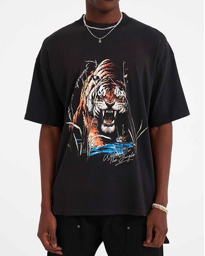 Represent Welcome To The Jungle T-Shirt Off Black