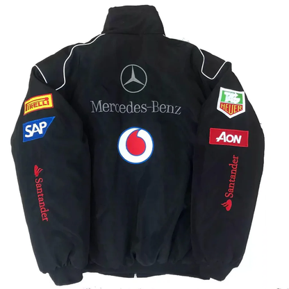 Mercedes F1 Racing Jacket - Black