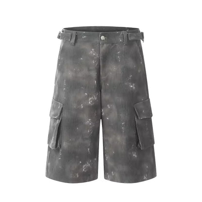 HYPCOURT WASHED WASTELAND CARGO SHORTS