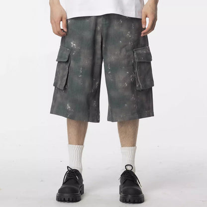 HYPCOURT WASHED WASTELAND CARGO SHORTS