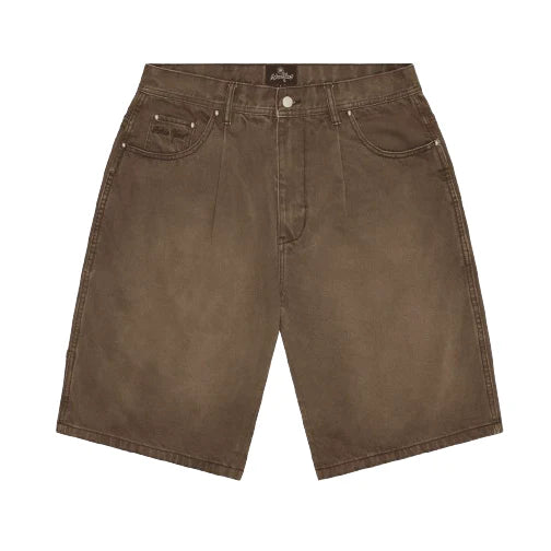 Broken Planet Denim Shorts Washed Brown