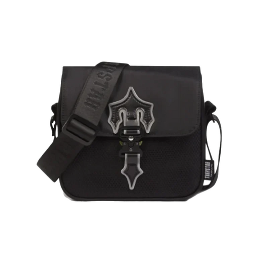 TRAPSTAR IRONGATE MESSENGER BAG 1.0 - BLACK / REFLECTIVE