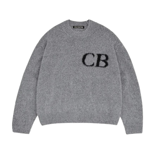 COLE BUXTON CB Logo Sweater - Grey