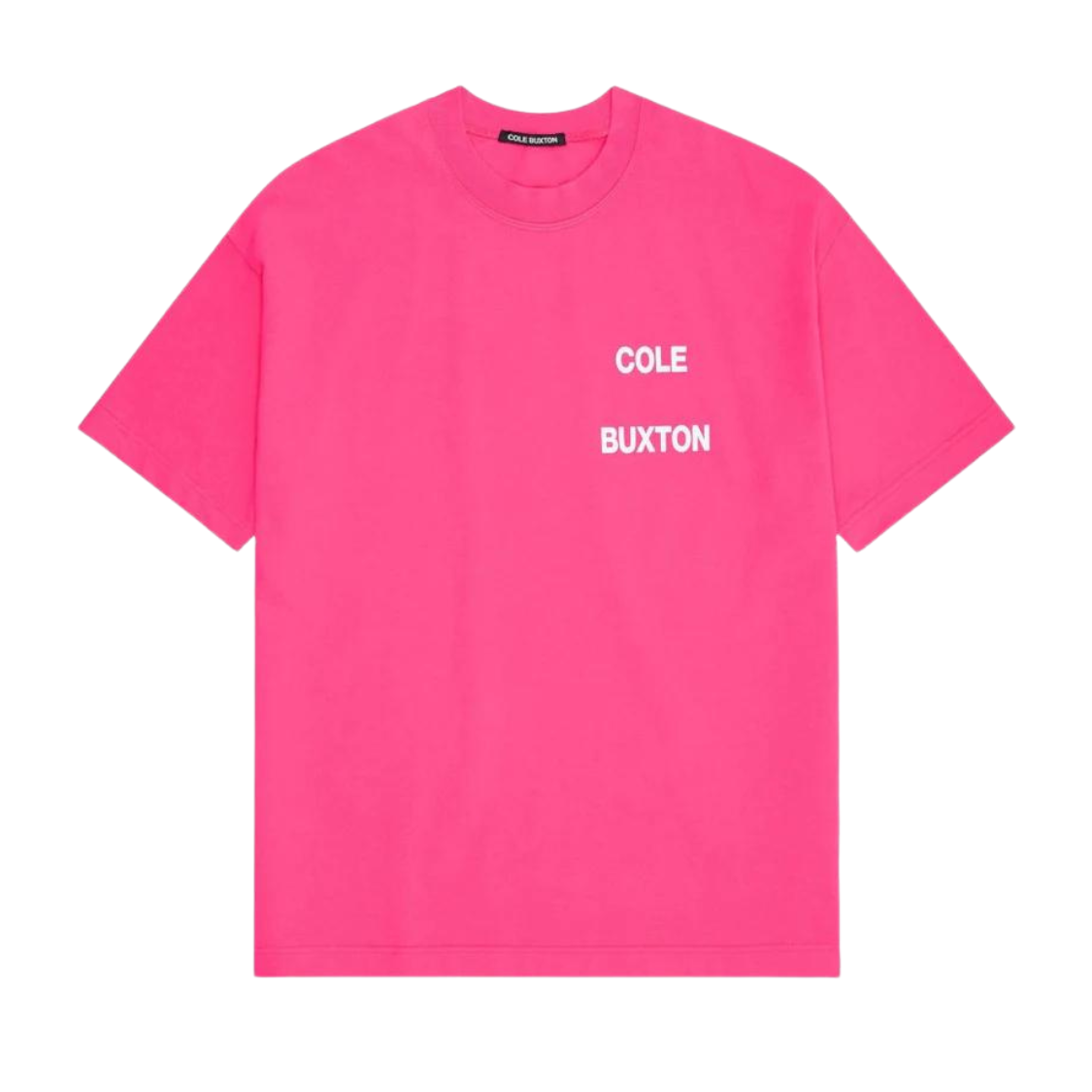 Cole Buxton Stacked Logo T-Shirt Pink