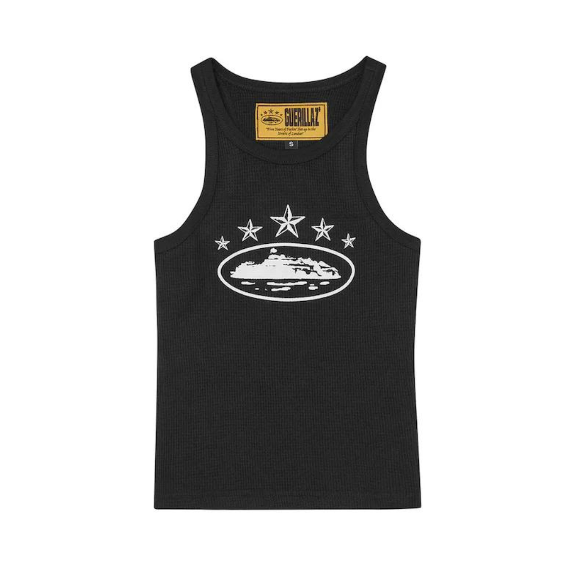 Corteiz 5 Starz Alcatraz Tank Top 'Black'