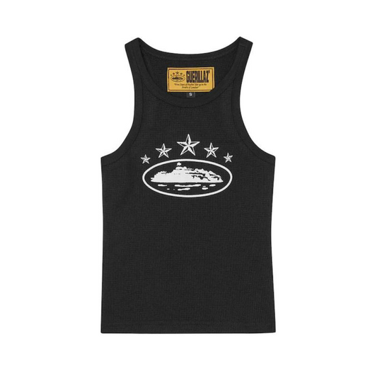 Corteiz 5 Starz Alcatraz Tank Top 'Black'