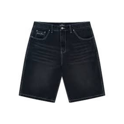 Broken Planet Denim Shorts Washed Black