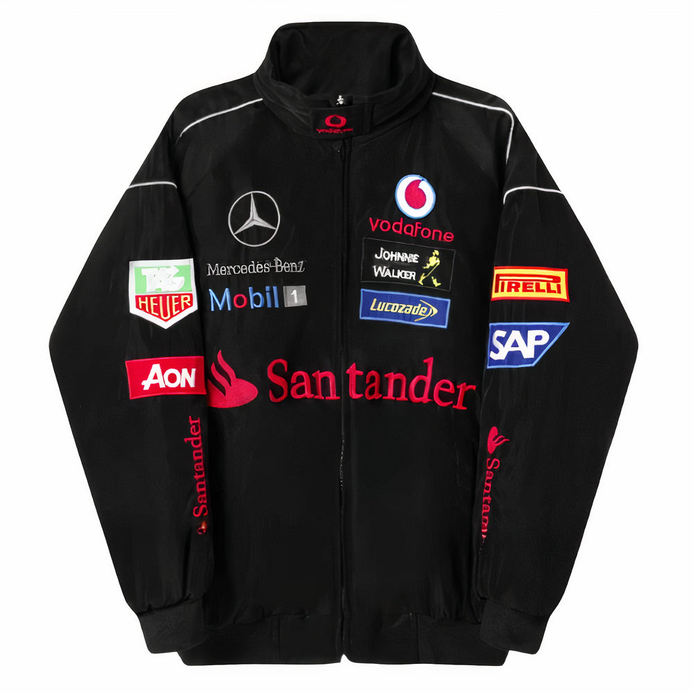 Mercedes F1 Racing Jacket - Black