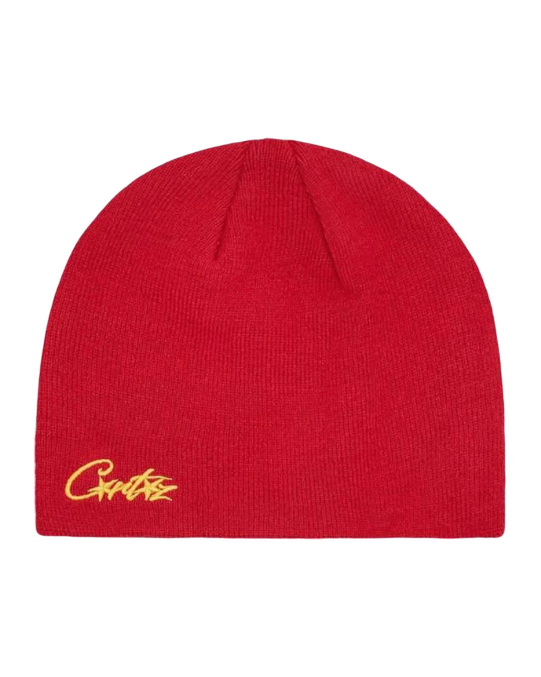 Corteiz Micro Logo Beanie Red/Yellow