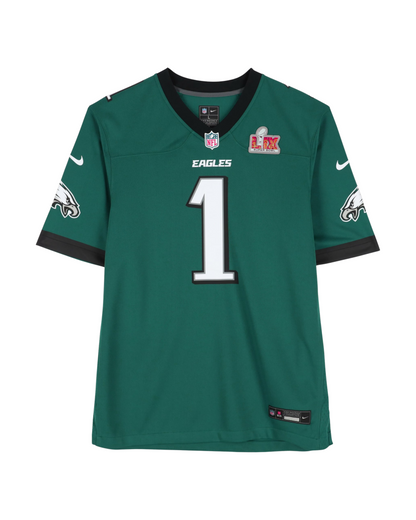 NFL Philadelphia Eagles Super Bowl LIX Game Jersey Jalen Hurts #1