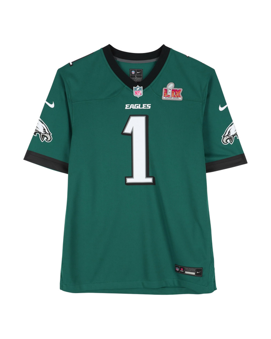 NFL Philadelphia Eagles Super Bowl LIX Game Jersey Jalen Hurts #1