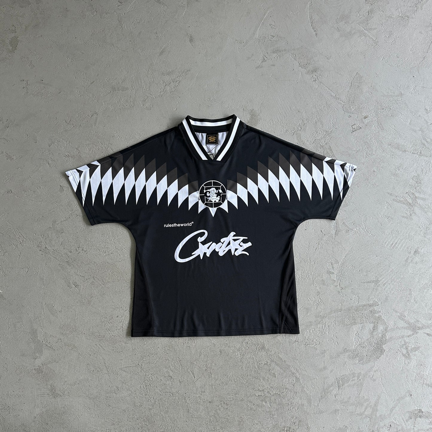 Corteiz Club RTW Football Jersey 'Black'