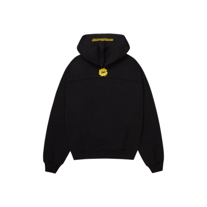 BROKEN PLANET 'COSMIC SPEED' MIDNIGHT BLACK / YELLOW HOODIE