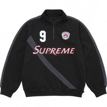 Supreme Equipé Half Zip Sweatshirt - Black