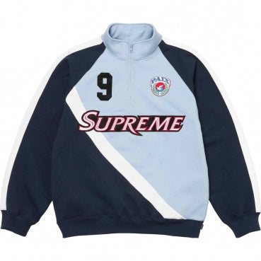 Supreme Equipé Half Zip Sweatshirt - Light Blue