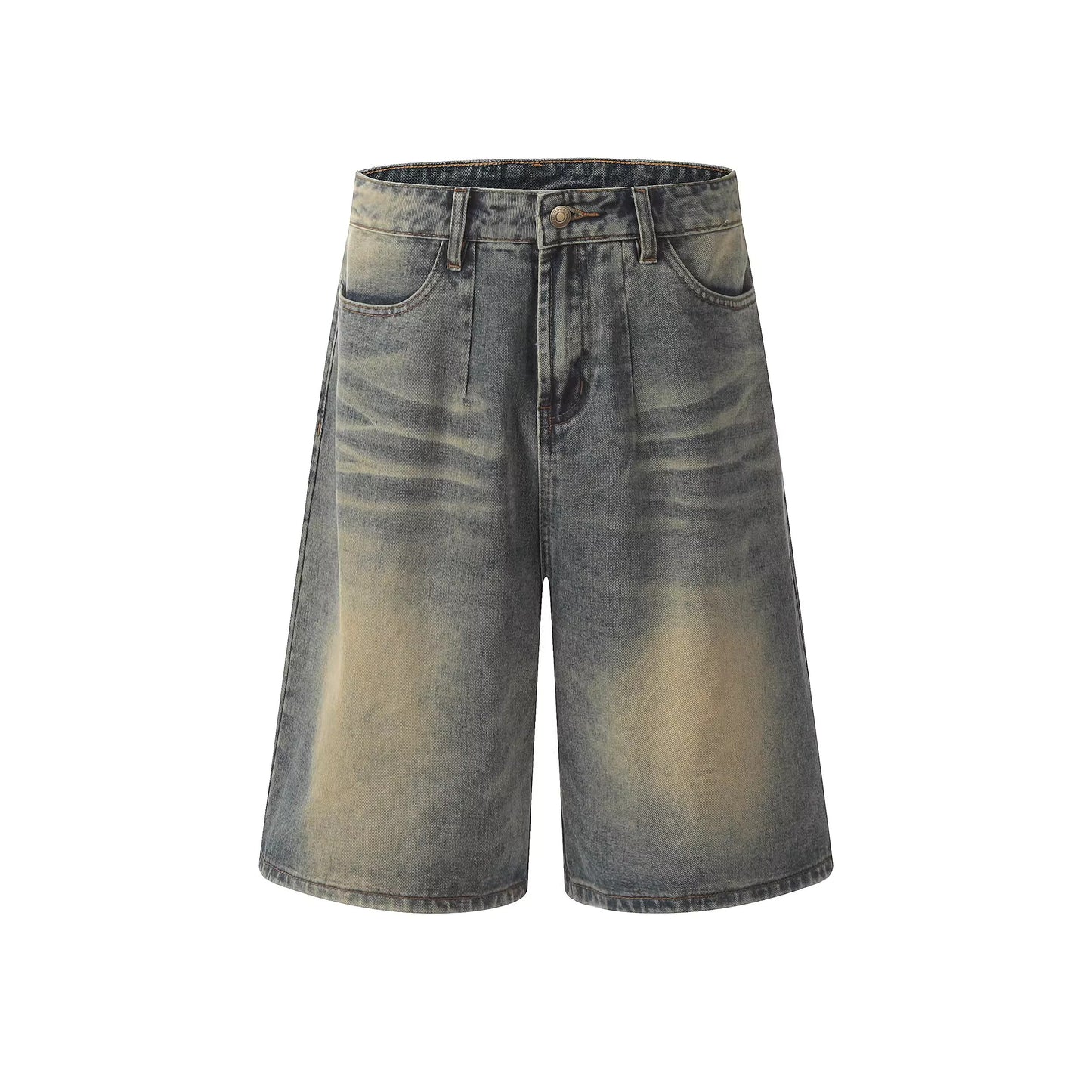 HYPCOURT WASHED NOSTALGIC DENIM SHORTS