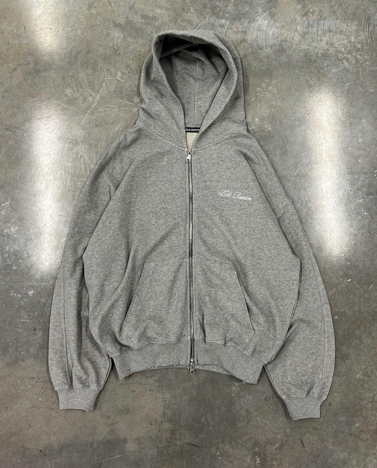 COLE BUXTON ZIP-UP HOODIE - GREY