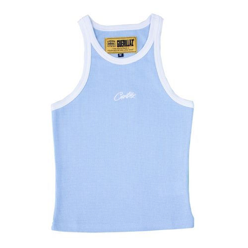 Corteiz Allstarz Contrast Tank Top (Women's) Baby Blue