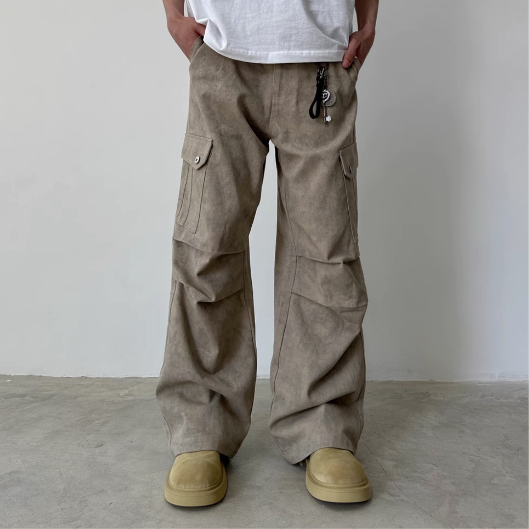 HYPCOURT BIEGE CARGO PANTS