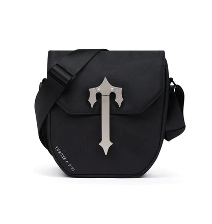 TRAPSTAR COBRA T BAG - BLACK / SILVER