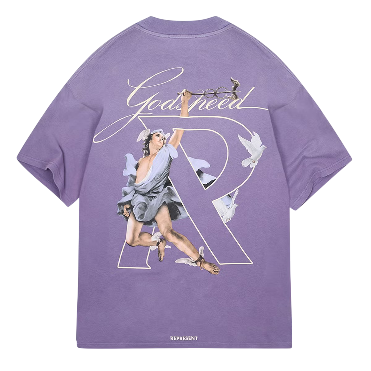 REPRESENT Hermes Logo-Print Cotton-Jersey T-Shirt