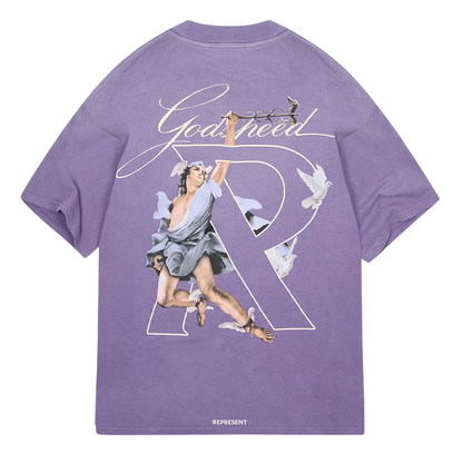 REPRESENT Hermes Logo-Print Cotton-Jersey T-Shirt