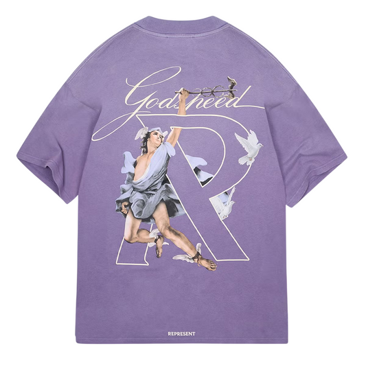 REPRESENT Hermes Logo-Print Cotton-Jersey T-Shirt