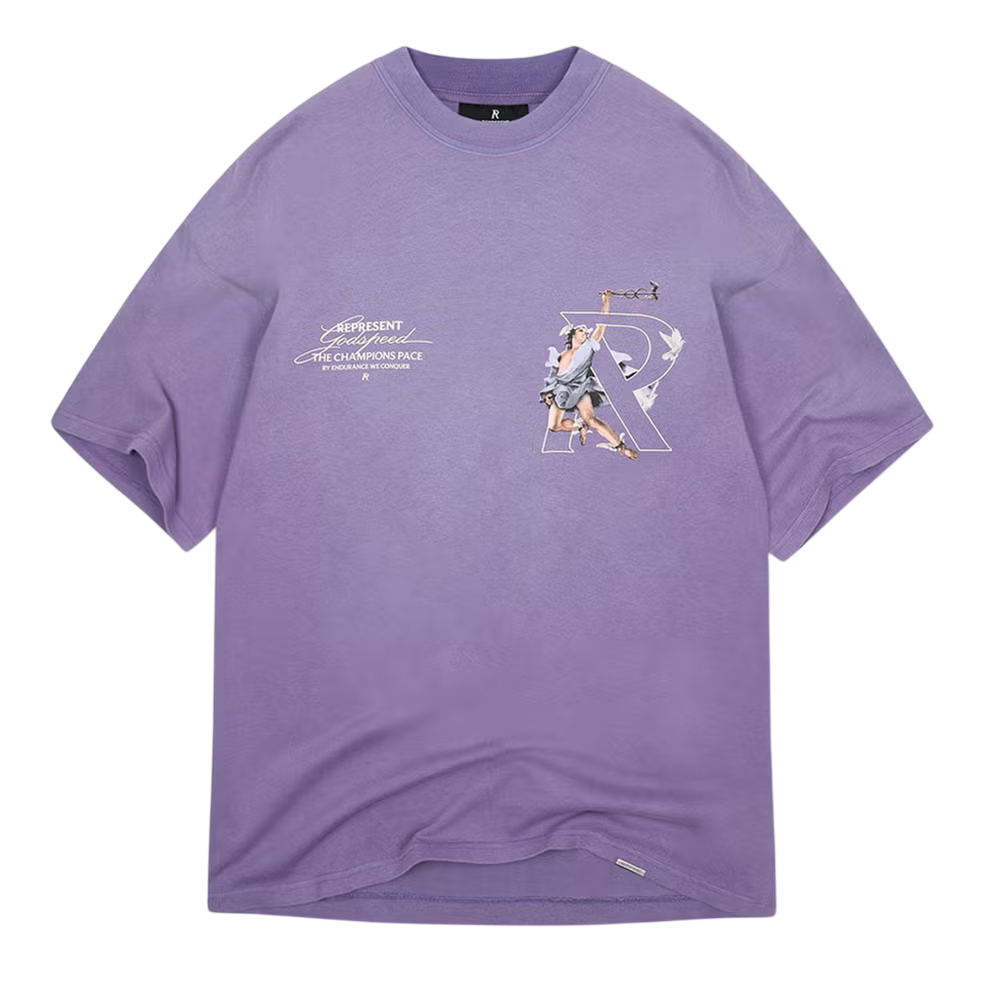 REPRESENT Hermes Logo-Print Cotton-Jersey T-Shirt